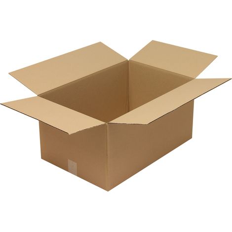 Faltkarton 1-wellig Höhenrillung Maße 350x350x140mm Qualität 1.20 B braun braun (1/2)