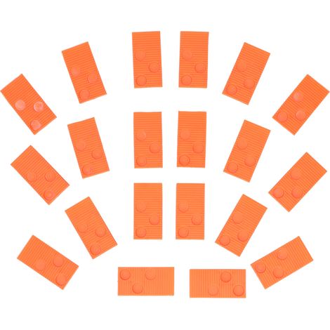 Kit 20 pièces bloc de frappe pour sol, outil d'installation de parquet et stratifié, accessoire de pose carrelage, orange (1/5)
