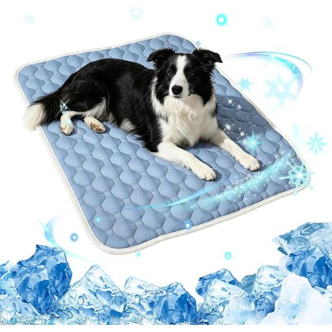 Tapis rafraîchissant antidérapant pour couchage par temps chaud Coussin de sol pour chiots et chatons, idéal pour le salon, la chambre, le canapé, la niche, l'extérieur et les déplacements (1/5)