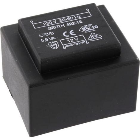 Gerth PTB420902 Printtransformator 1 x 230 V 2 x 4.50 V/AC 5.60 VA 622 mA