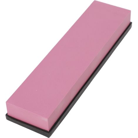 Schleifstein, Körnung 3000, doppelseitig, rubinrot, kompakt, robust, 19,8 x 4,8 x 2,3 cm, für Küche und Camping (1/5)