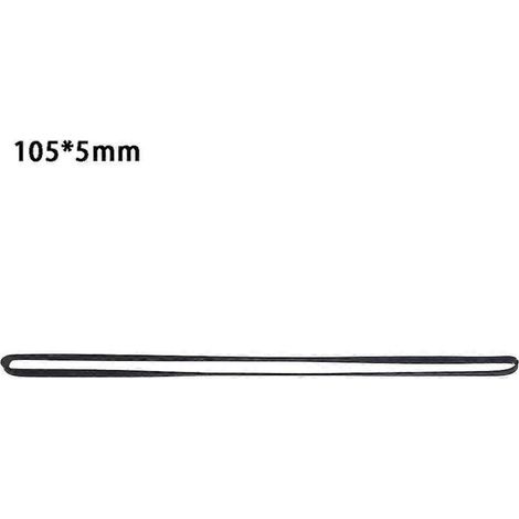 Courroie de transmission en caoutchouc 5mm, accessoire de remplacement pour plateau tournant, pliée en deux 105mm