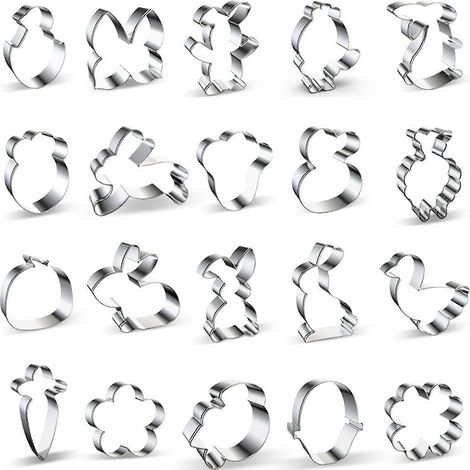 Emporte-pièces en Acier Inoxydable Lapin de Pâques Ustensiles de Cuisine Durable Cadeau (1/4)