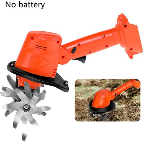 Motobineuse électrique portable sans fil pour travail du sol, outil de jardinage pour serre, potager et champ, profondeur et largeur de travail 10 cm, format compact