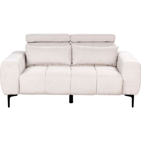 Sofa 2 Seater VEGAMO Fabric Beige (1/5)