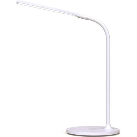 Techly Moderne LED Schreibtischlampe mit Qi-Ladegerät