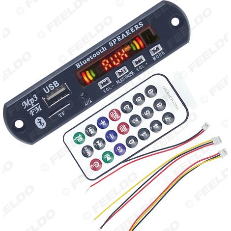 Carte décodeur MP3 Bluetooth 12V pour autoradio FM, accessoires décodeur audio, module récepteur Bluetooth (1/5)
