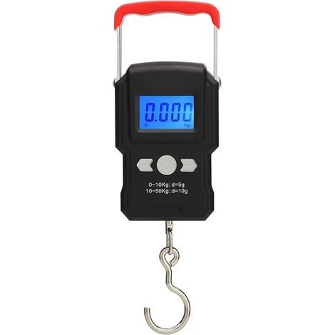 Balance A Crochet Suspendue, Double Precision, Retroeclairage De L'Ecran Lcd, 50Kg / 5G，210x65x30mm (1/3)