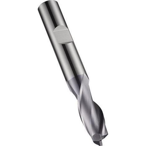 La fresa S922 funciona con una longitud total estándar de 72 mm HM TiAlN 30 grados Z.2 DORMER
