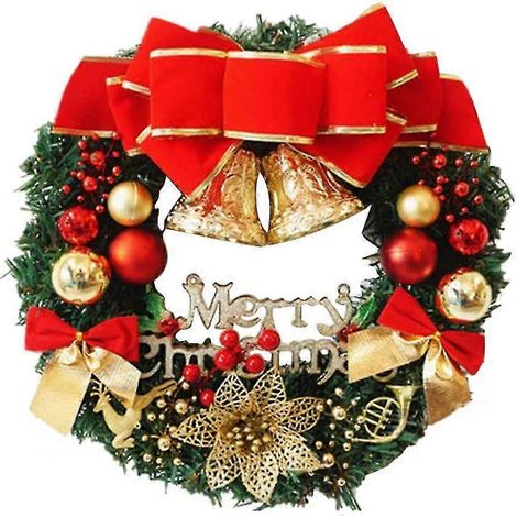 Kreative Weihnachtsdekoration, Weihnachtstürkranz, Weihnachtsgirlande, 30 cm (1/5)