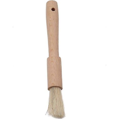 Pinceau à huile pour la cuisson, pinceau de décoration, pinceau à pâtisserie, pinceau alimentaire en bois à poils naturels (1/3)