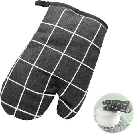 Gants de Cuisine Antidérapants et Résistants à la Chaleur, Protection Thermique pour Four, Barbecue et Micro-Ondes, Confortables et Respirants, Taille Universelle (1/5)