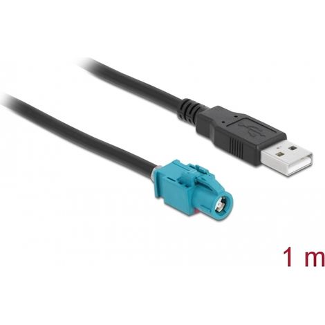 Delock Cable HSD Z hembra a USB 2.0 Tipo-A macho 1 m