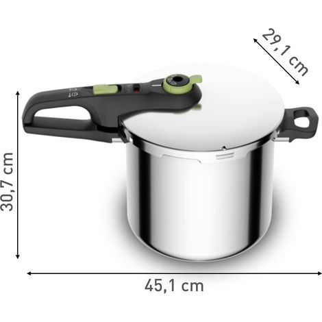 TEFAL OLLA RAPIDA Trendy Pressure 6l c/cestillo (1/3)