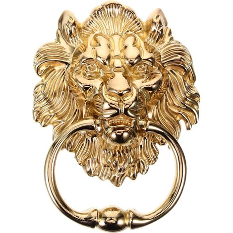 de porte en métal poignée de porte décorative tête de lion