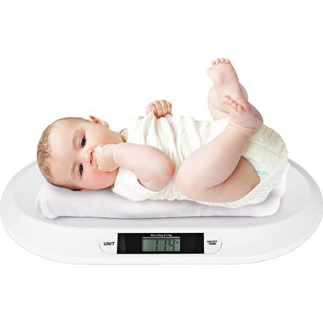 Trintion Baby Weighing Scale 20kg Digital Scale Infant Pet Weighing Scales Capacity 55 32cm Baby Scales Small Animal Scale Monitor Health Growth (1/5)