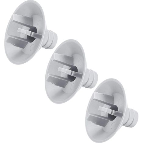 sourcing map Climatisateur Vidange Tuyau Connecteur 25mm Tube Droit Raccord Remplacement Pièce Accessoires pour Mini-Split Fenêtre AC, Gris Paquet de 3 (1/5)