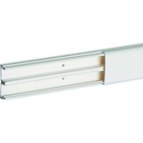 Moulure 2 compartiments - 32 x 12,5 mm - Longueur 2 m - Blanc - Optima TM - b08803 - IBOCO (1/2)