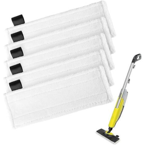 Pair Lot de 5 lingettes pour nettoyeur vapeur Kärcher, accessoires pour nettoyeur vapeur Kärcher, compatibles avec Kärcher Easyfix (1/4)
