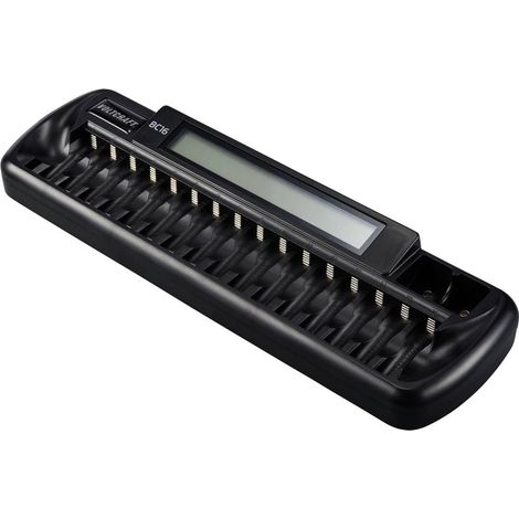 VOLTCRAFT BC16 Caricabatterie universale NiMH, LiIon Stilo (AA), Ministilo (AAA), Blocco da 9 V