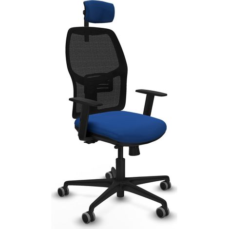 Sedia da ufficio piqueras y crespo Alfera nero tessuto rete (1/2)