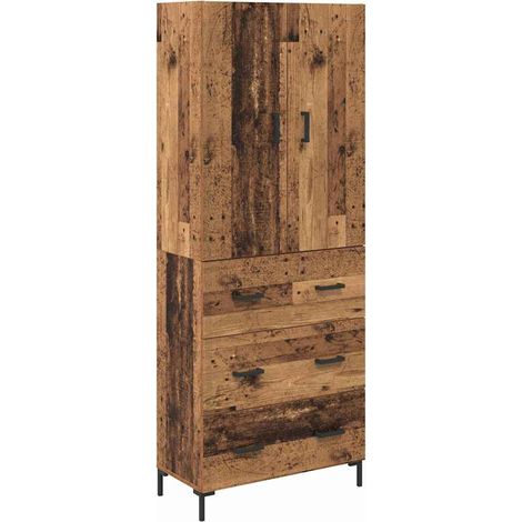 Buffet,Haut Armoire Bois Ancien 69,5 x 34 x 180 cm Bois d'ingénierie CFW171484 (1/5)