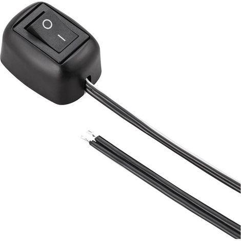 12V-24V/10A Coller Type Interrupteur de Bouton de Forme de Goutte d'eau de Commutateur de Bricolage de Voiture ON/OFF pour Des Phares Antibrouillard,Barre Lumineuse de LED(avec 1m Fil) (1/5)