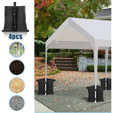 Randaco 4pcs Pavillon Sandsäcke – Zelt Standfuß Gewichte zur Beschwerung von Pavillon- und Zeltfüßen (1/5)