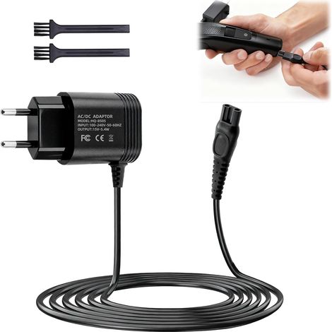 15V HQ8505 Shaver Charger Compatible with 3000 5000 7000 9000 MG7745 MG7730 MG7720 MG7710 QP6510 QP6520 QP6530 QP6541 QP6550 QP66200 QP6650 QP6651651 Bodygroom Beard Trimmer with 1.2M Cable (1/5)
