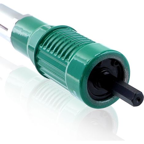 Mandrin porte-embout en alliage d'aluminium pour riveteuse, adaptateur perçage à insertion rapide, utilisation facile, compatible perceuse, outil de rivetage pratique (1/5)
