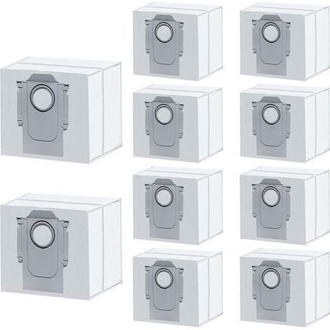 10 Pack efficacité filtre hepa-vide pour XiaoMi Roborock S7 MaxV Ultra/Q5+ / Q7+ / Q7 Max+ / T8 sacs à poussière de remplacement sous vide (1/5)