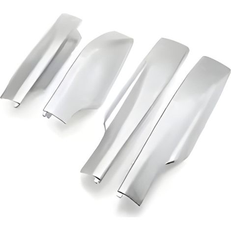 1 set. Color: Silver. Material: ABS. Protective cover for roof rails and rail ends.