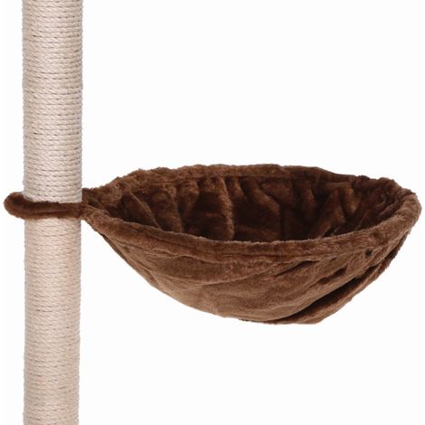 lionto Liegemulde für Kratzbäume, 40 cm Durchmesser, 15 cm Tiefe, braun