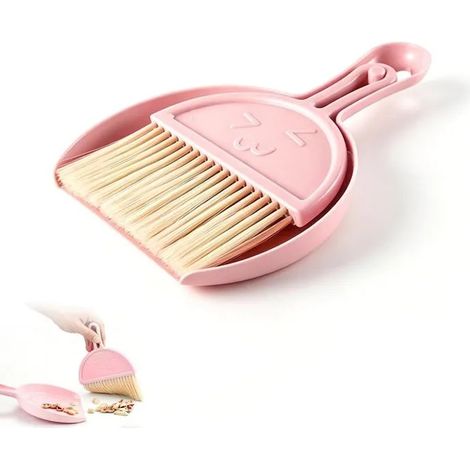Mini Pelle Balayette & Balai Bureau Kit nettoyage miettes, poussière pour clavier, table, maison & voiture, ensemble compact multi (1/5)