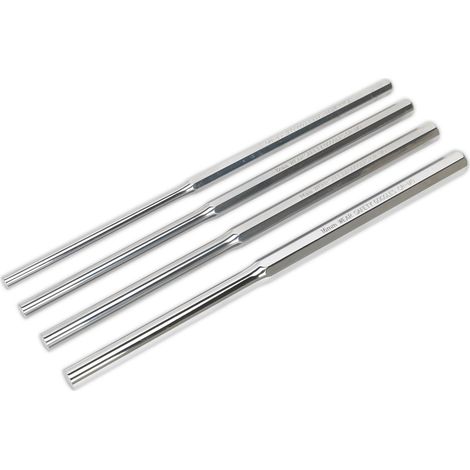 Sealey Parallel Pin Punch Set 4pc Extra-Long AK9147