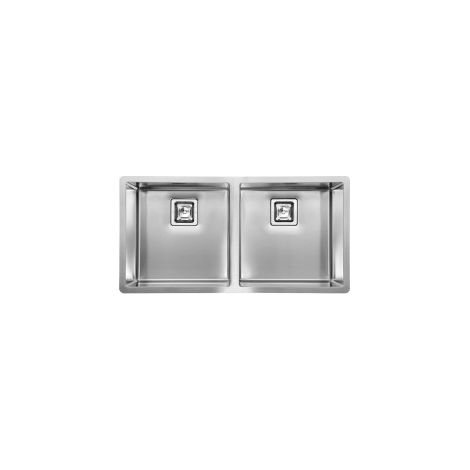 Lavello PYPER 89X45X25 2 vasche ACCIAIO INOX INCASSO SOTTOTOP (1/5)