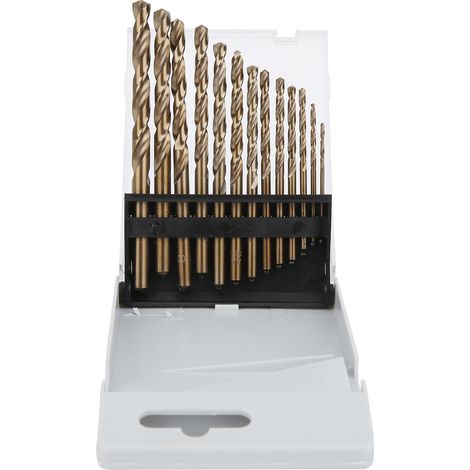 Jeu de 13 forets hélicoïdaux au cobalt, outil multifonction pour bois, diamètres 1,5-6,5 mm, haute durabilité (1/5)