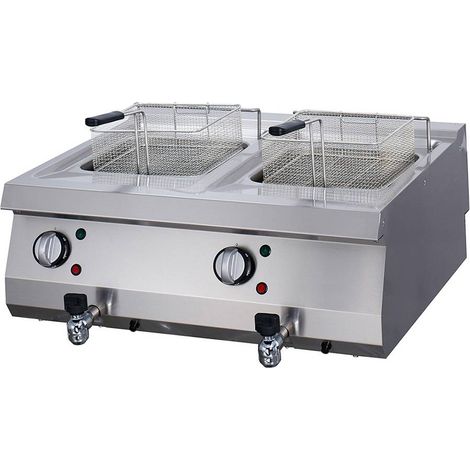 Friteuse électrique double bac - 2 x 12 litres - Maxima