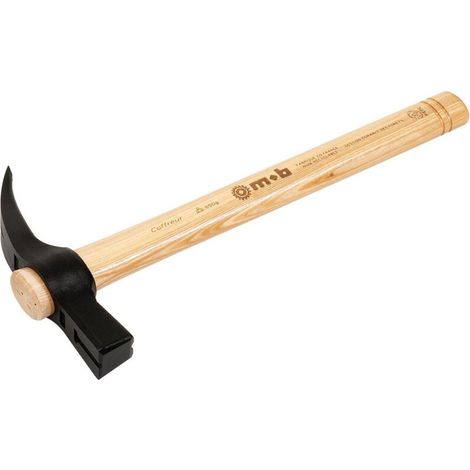 Marteau de coffreur 600g – Manche en frêne léger et ré-emmanchable – Tête forgée pour résistance à l'usure – Zone de frappe précise (1/2)