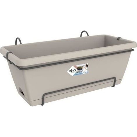 Maceta Elho 542305541000 Marrón Taupé Polipropileno Plástico Rectangular 33,5 x 54,5 x 23 cm