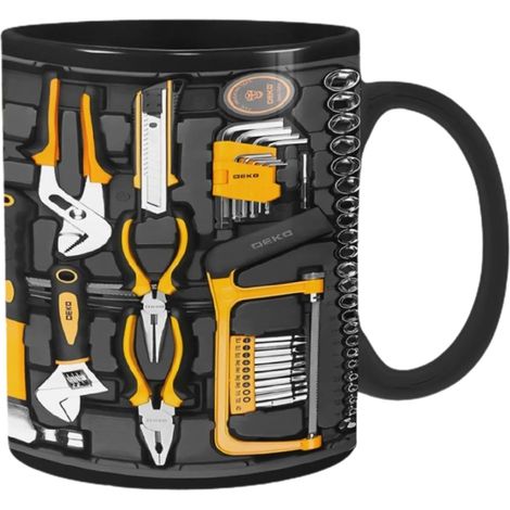 Tasse De Mécanicien, Tasse À Café De Moteur De Mécanicien De Nouveauté, Tasse De Boîte À Outils De Mécanicien, Tasse En Céramique, Tasse À Thé De Mécanicien De Conception Pour Hommes, 350 ML