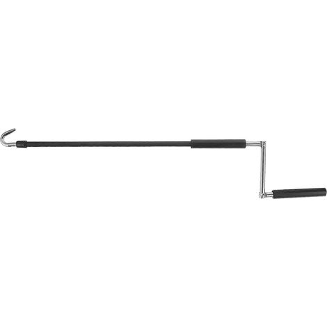 Manivelle pour store banne : tige télescopique de 70 cm pour store banne - perche de manœuvre pour store rétractable - baguette universelle pour fenêtres de terrasse, camping-car et stores extérieurs. (1/5)