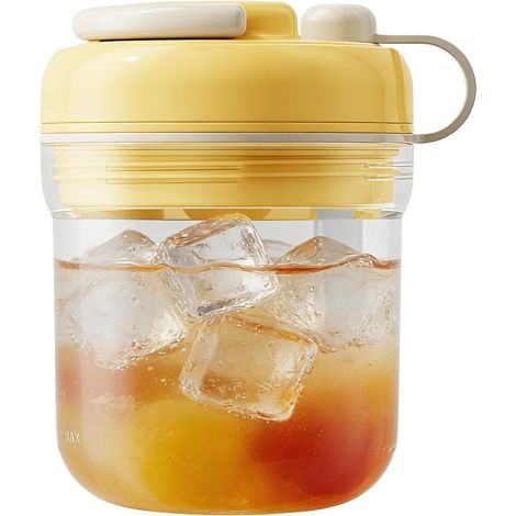 à Glaçons Bouteille Gourde 2 en 1 étanche avec Paille (1/5)