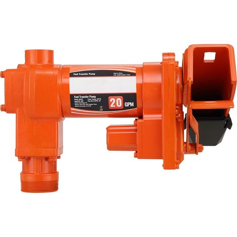 Pompe de Transfert de Carburant 12V DC 20 GPM, Débit Élevé, Corps en Fonte pour Essence, Diesel, Kérosène, Éthanol, Méthanol et Biodiesel (1/5)