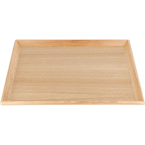 Plateau rectangulaire de service pour le thé et les aliments, idéal pour les restaurants, les maisons, les hôtels et les salons de thé. Taille moyenne : 36,5 x 27 cm. (1/5)