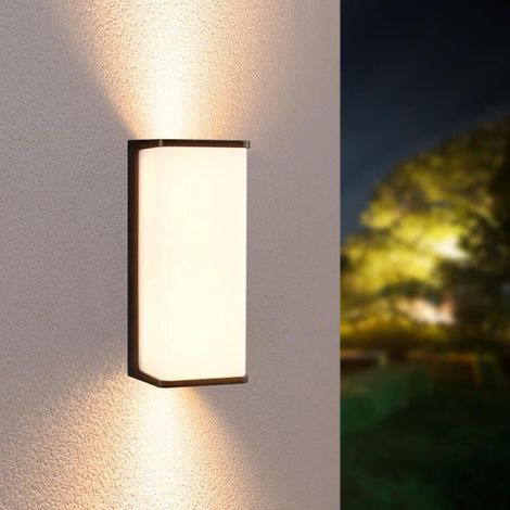 Applique Led Luce Naturale Lampada Da Muro 10 Watt Interno Esterno Ip65 Nero (1/4)