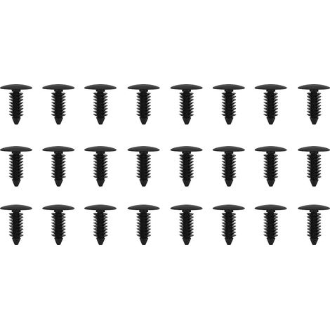 100 pièces de rivets universels pour garnitures de portières et pare-chocs de voiture, clips de fixation à pression (1/5)