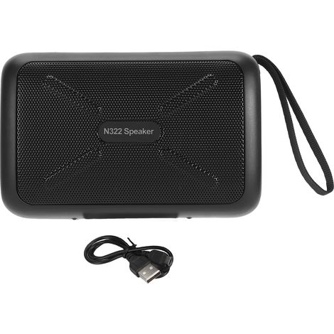 Ortviai Haut-parleur Bluetooth Solaire Portable avec Radio FM, Lecteur USB/SD/AUX et Lampe LED