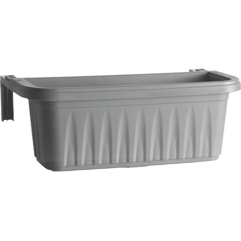 Bama FIORIERA RETTANGOLARE RONDINE Col. Grigio cm. 50x20x18,5 h
