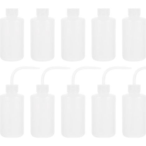Lot de 10 flacons souples pour laver, arroser et nettoyer-21X6X6CM-Transparent color (1/4)